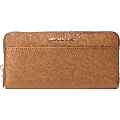 michael michael kors mercer pocket zip-around continental wallet brown|michael michael kors mercer pocket zip around continental.